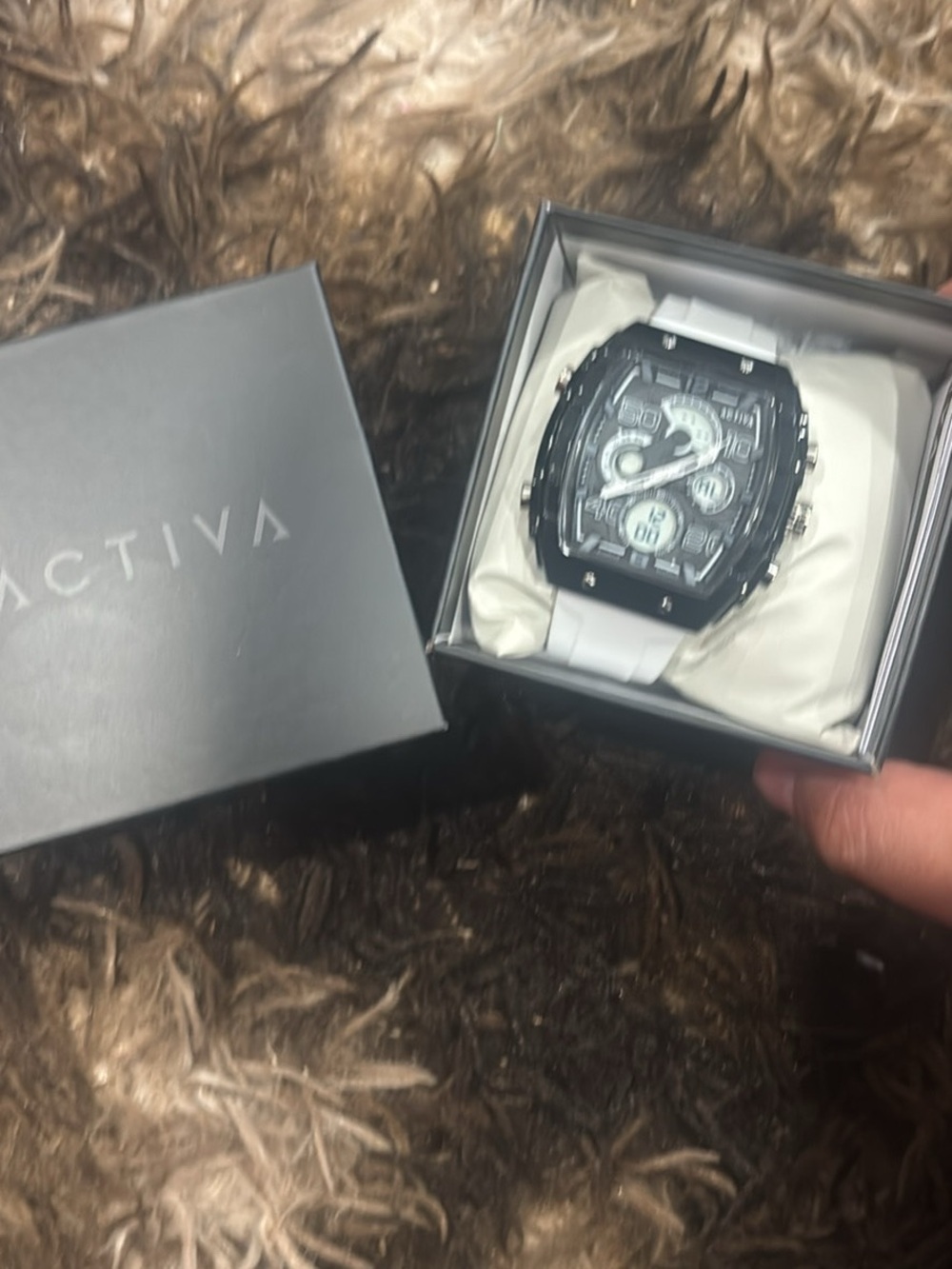 Invicta White and Black Men's Chronograph Watch